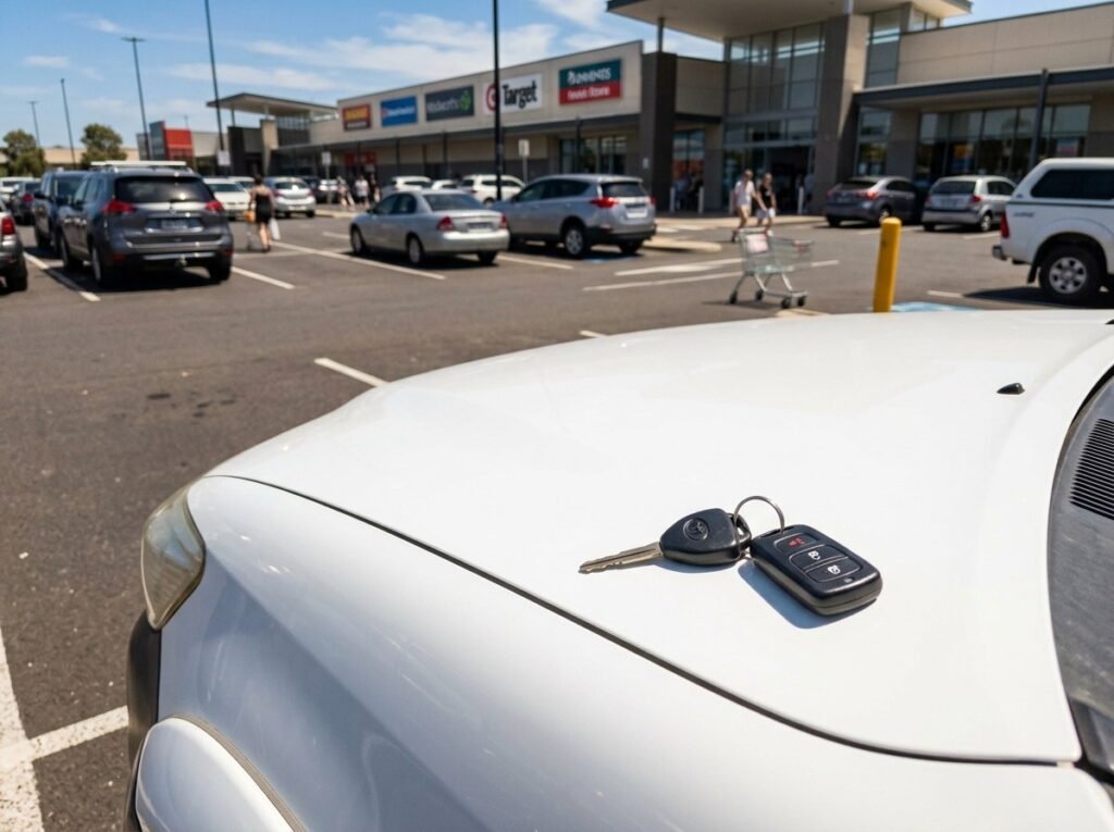 Mobile car locksmith programming a replacement car key in Rockhampton